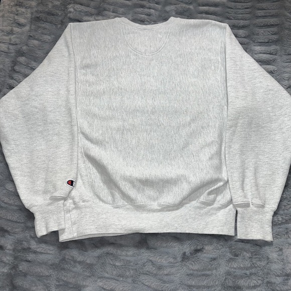 champion reverse weave Small Gray Property Of Just Bare University Sweatshirt - Picture 2 of 9